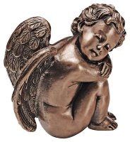 Bronze Engel sitzend