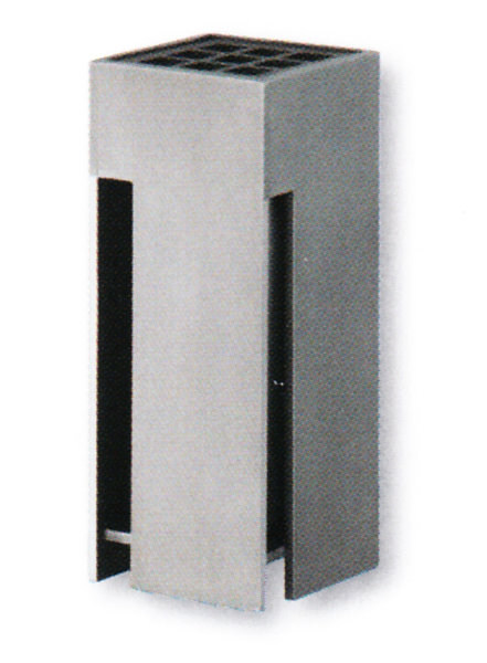 Grabvase aus Bronze Aluminium Grau