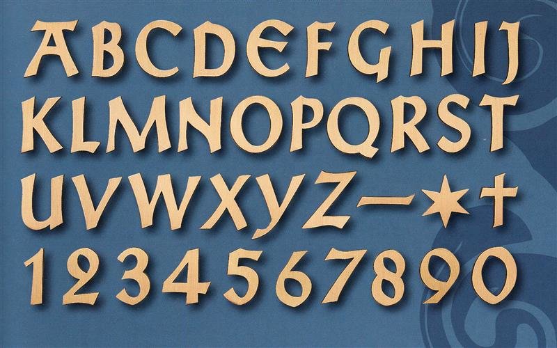 Messingbuchstaben/Grabschrift/Schriftzüge/Bronze/Schrift/Grabstein 