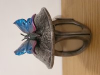 Kinder-Laterne mit Schmetterling Aluminium