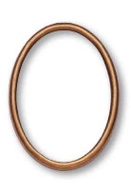Rahmen aus Bronze oval 6x8cm