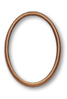 Rahmen aus Bronze oval 8x10cm