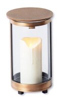 Grablicht Rund  Bronze