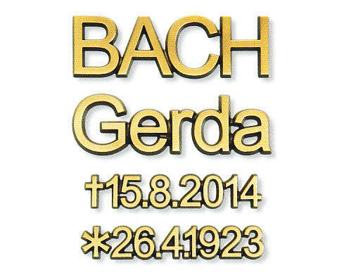 Bronzeschriftzug Bach Gross50-Klein37