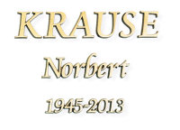 Schriftzug Bronze Krause Gross20-Klein14