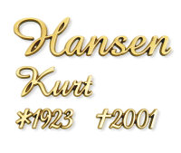 Bronzeschriftzug Hansen Gross35-Klein18