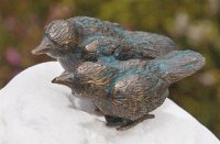Vogelpärchen aus Bronze