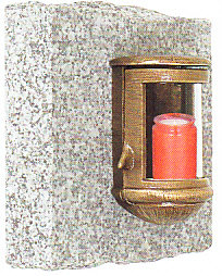 Wandlampe aus Bronze