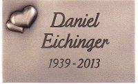Namenstafel eckig mit Herzen