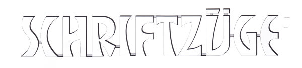 Schriftzug aus Edelstahl