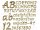 Bronzebuchstaben Mark