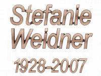Bronzebuchstaben Convexa