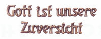 Schrift Rondia aus Bronze