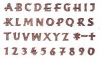Buchstaben aus Bronze Rustica