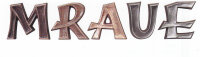 Buchstaben aus Bronze Rustica 35mm