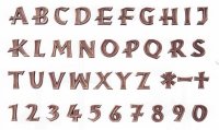 Buchstaben aus Bronze Rustica 40mm