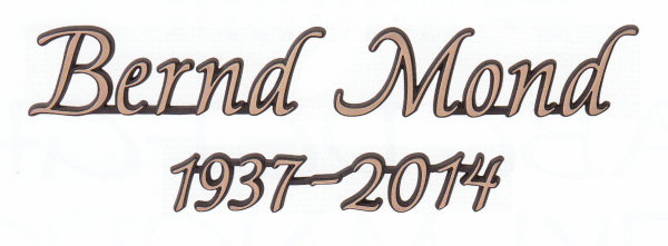 Grabschriftzüge Bronze Mond