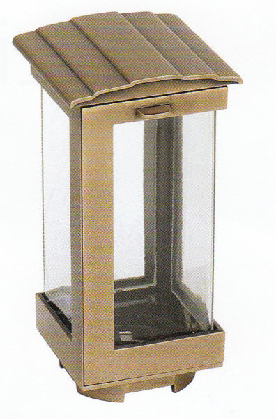 Grablicht in Bronze Modern