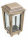 Grablaterne Bronze mit Facetten-Glas