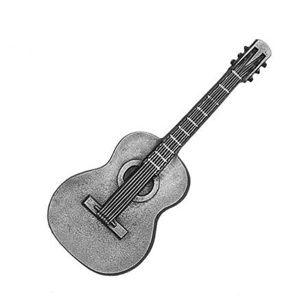 Gitarre Aluminium 10x4 cm