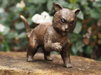 kleine Katze aus Bronze