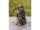 Figur aus Bronze lachendes Mädchen mit kleiner Katze in einem Korb