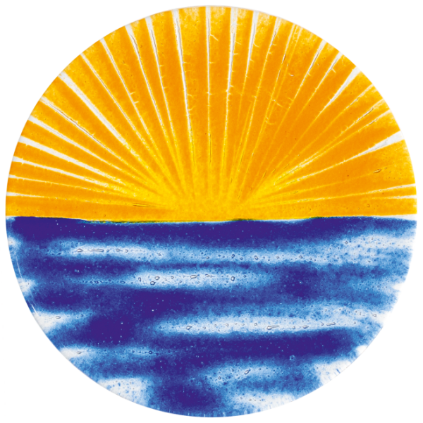 Glasornament Sonnenuntergang am Meer