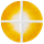 Ornament aus Glas Kreuz