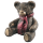 Teddy Groß mit roten Schal