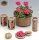 Grablampe mit vollplastischer Rose 23