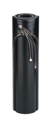 Dunkle Wandvase Träne mit Steinen