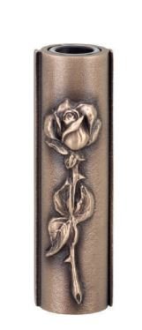 Wandvase mit Rose