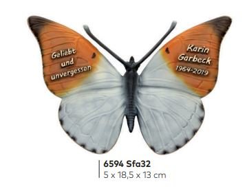Handbemalter Schmetterling