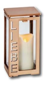 Bronzelampe "LIEBE" natur