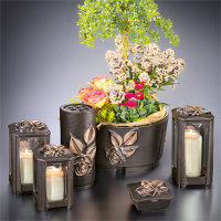 Grabschale mit Rosenornament in 7 verschiedenen Farben