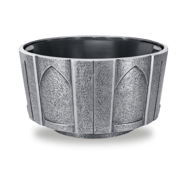 Altertümliche Grabschale aus Aluminium