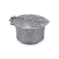 Kessel "LINDENBLATT" Aluminium grau