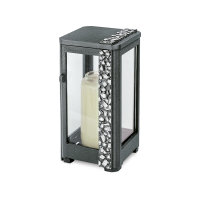 Aluminiumlaterne mit Kristallkontur