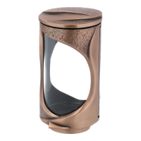 Grablaterne rund aus Bronze 19cm