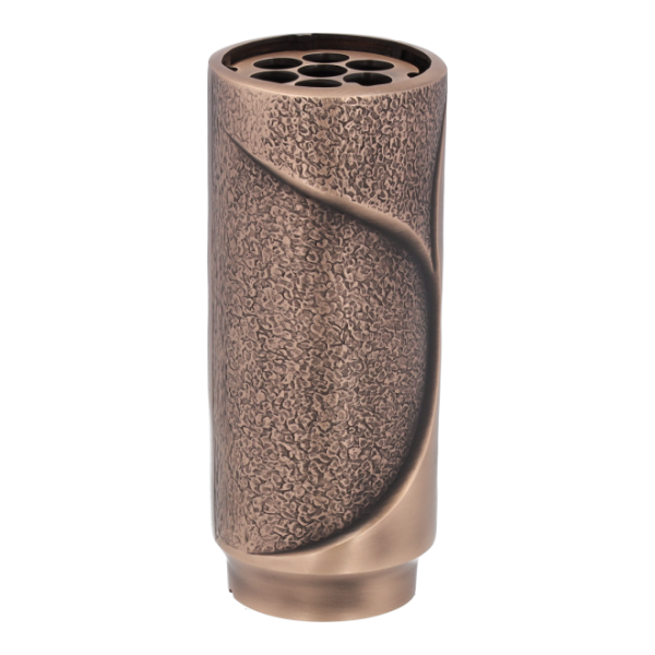 Runde moderne Vase aus Bronze