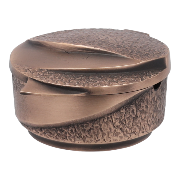 Runder Weihwasserkessel aus Aluminium oder Bronze
