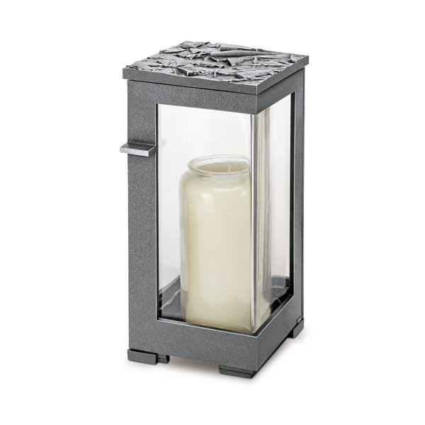 Exklusive Aluminiumlaterne mit Ornament