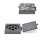 Vasenring mit Ornament Aluminium grau