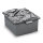 Weihwasserschale mit Ornament Aluminium grau