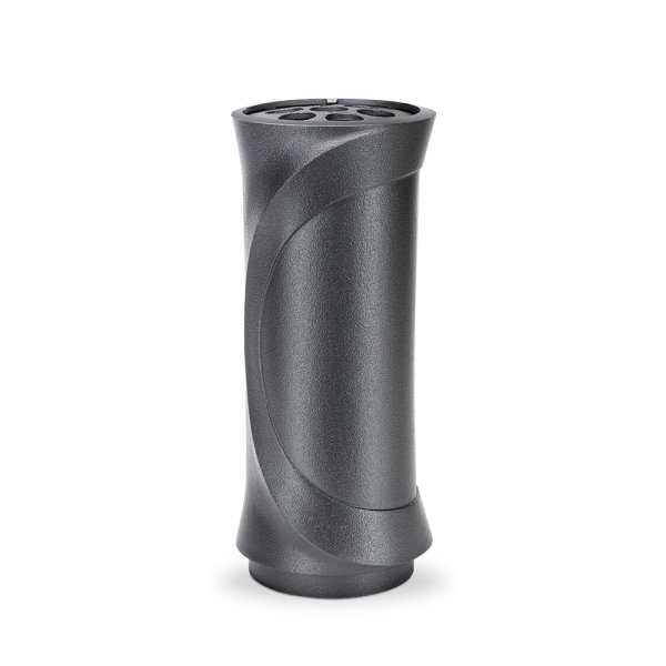 Moderne Grabvase aus Alu schwarz
