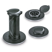 Versenkvase mit abgeriebenen Kanten Aluminium