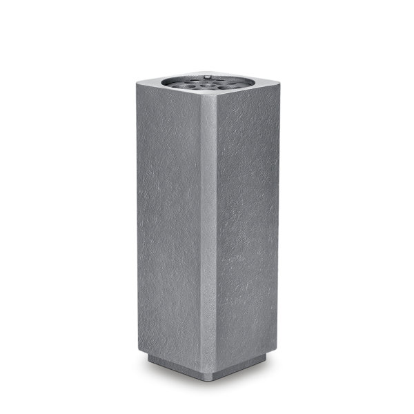 Aluvase mit polierten Dach