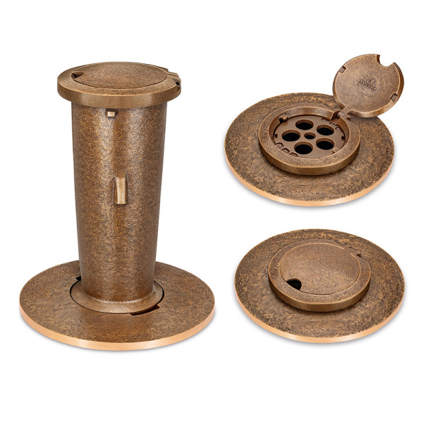 Versenkvase mit Deckel