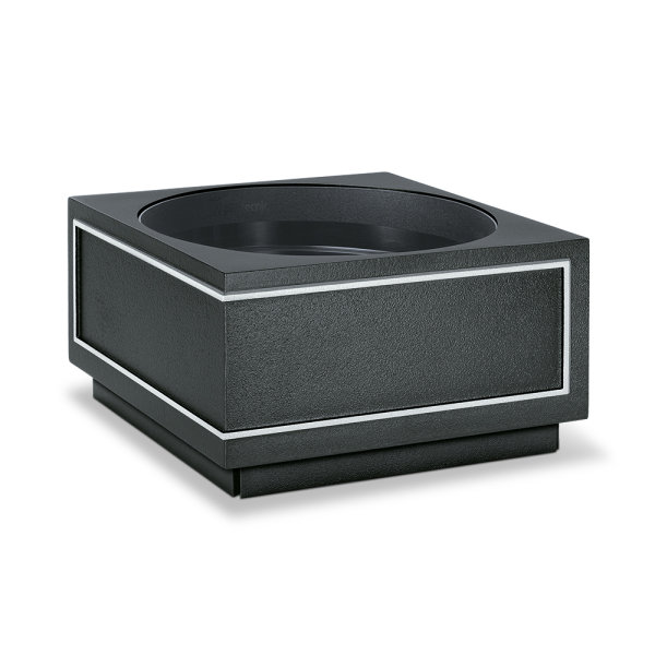 Grabschale aus Bronze Aluminium  dunkelgrau