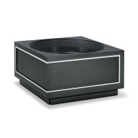 Grabschale aus Bronze Aluminium  dunkelgrau